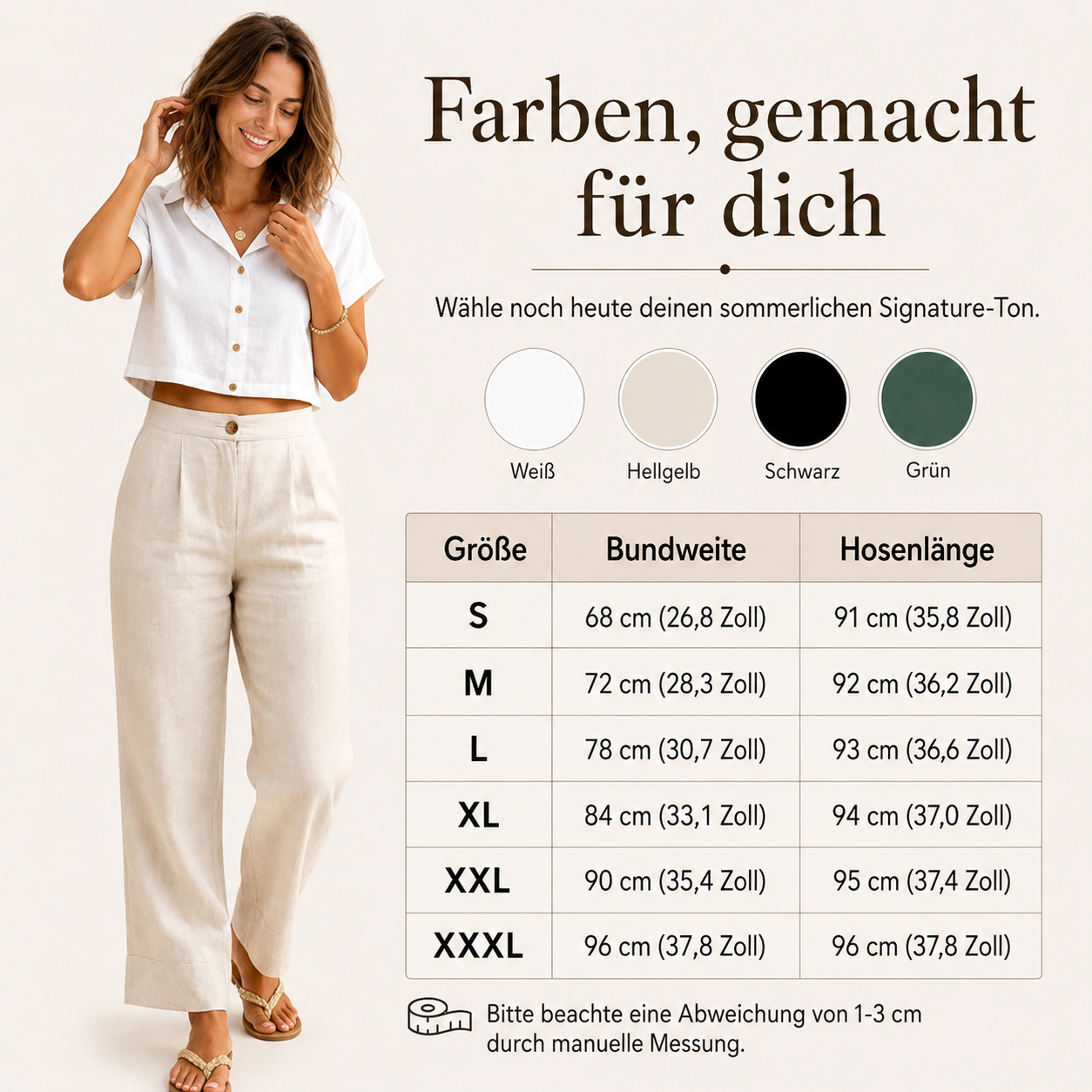 Weite Leinenhose Klara – Lässig-Elegant für jeden Tag