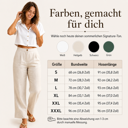 Weite Leinenhose Klara – Lässig-Elegant für jeden Tag
