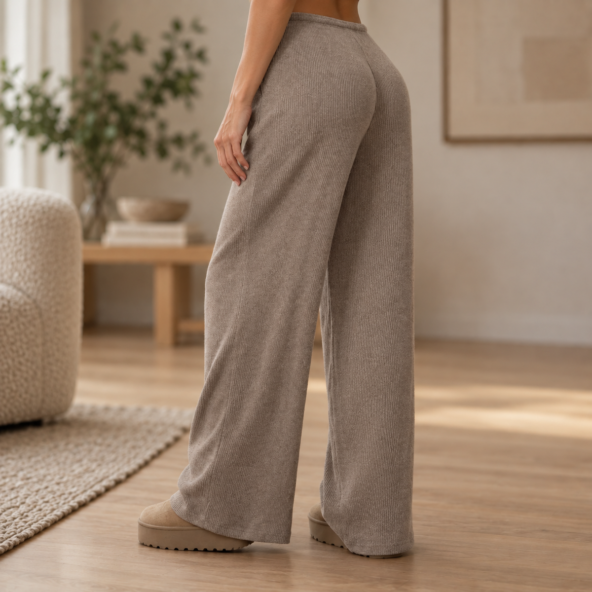 Weite Strickhose Anke – Bequem & Warm