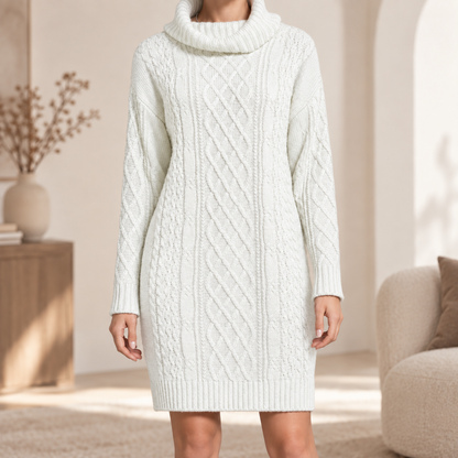Strickkleid Renate – Knielang in Curvy-Größen