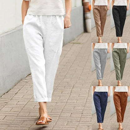 Leinenhose Merle Damen Lockerer Schnitt