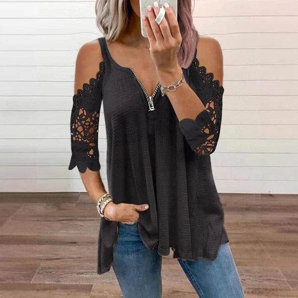 Spitzen-Top Amelie Damen Detailansicht